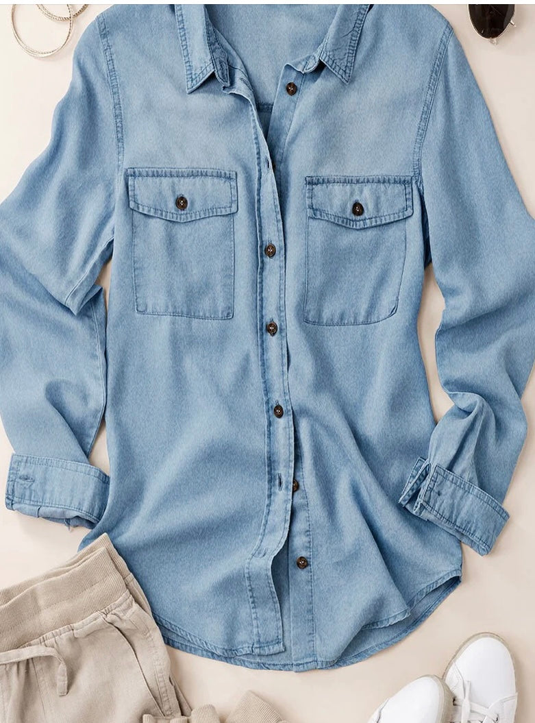 Chambray Button Down Shirt