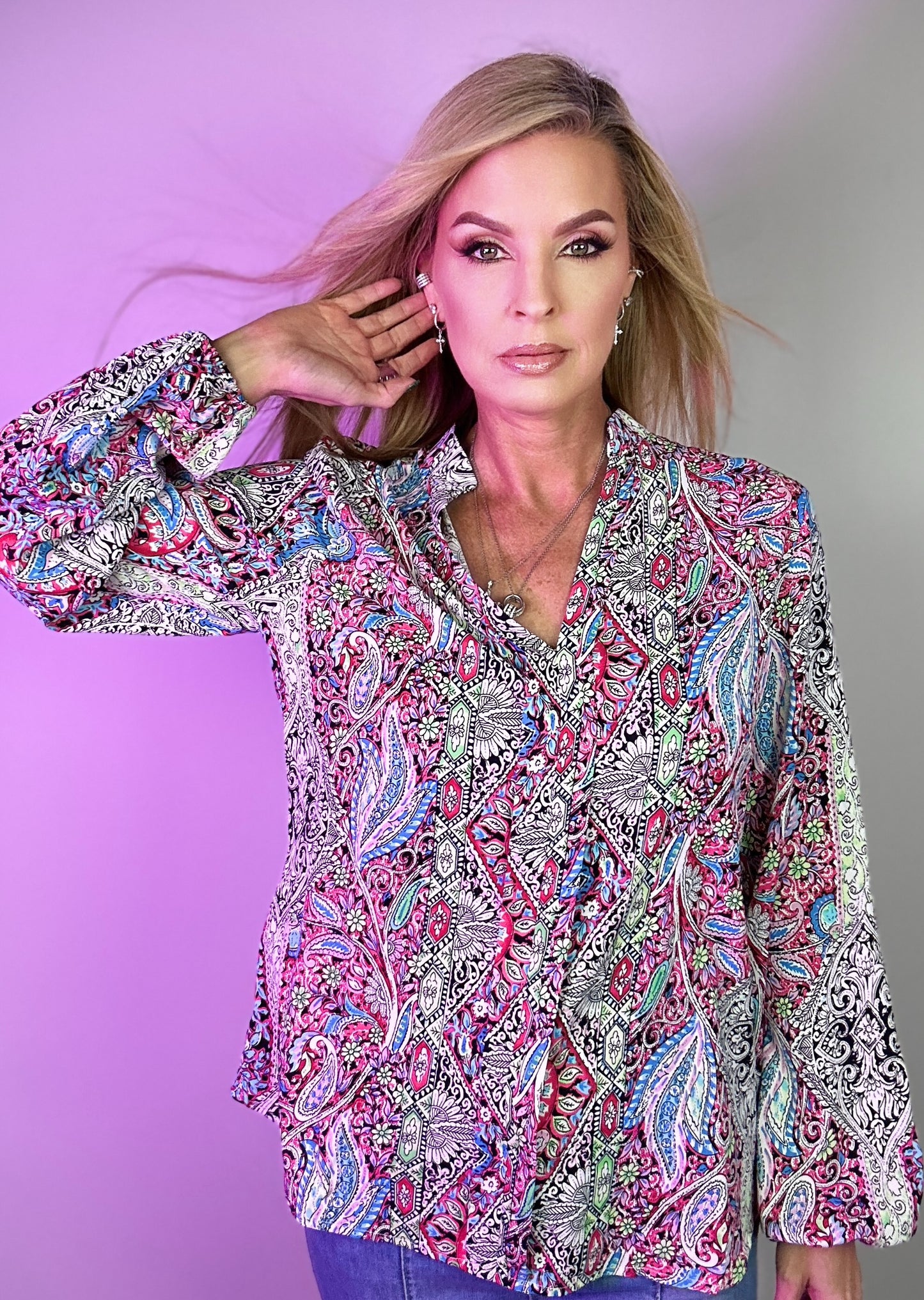 Boho Paisley Blouse