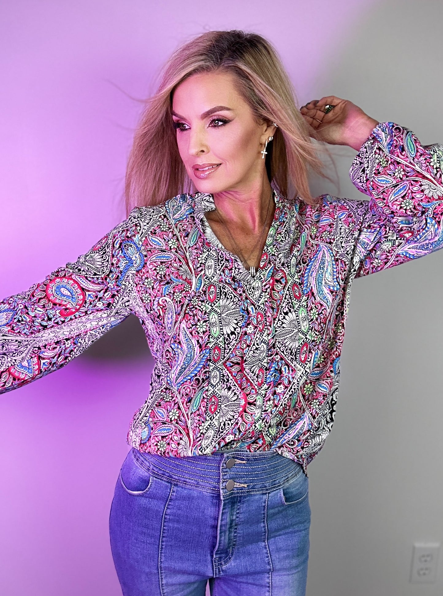 Boho Paisley Blouse