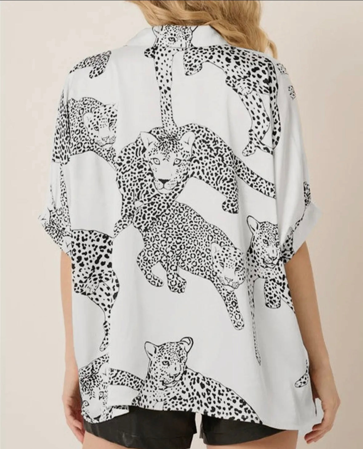 Cheetah Print Button Up