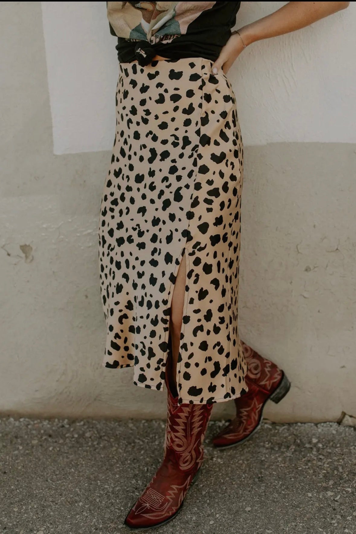 Leopard Print Skirt