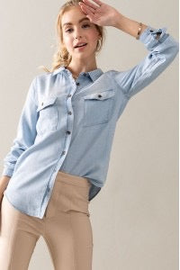 Chambray Button Down Shirt