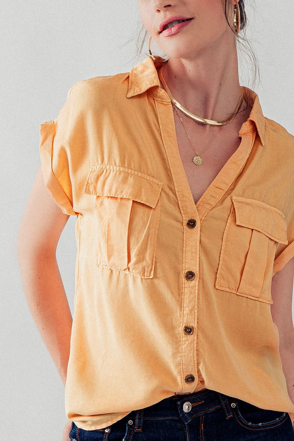 Lacy Button Up