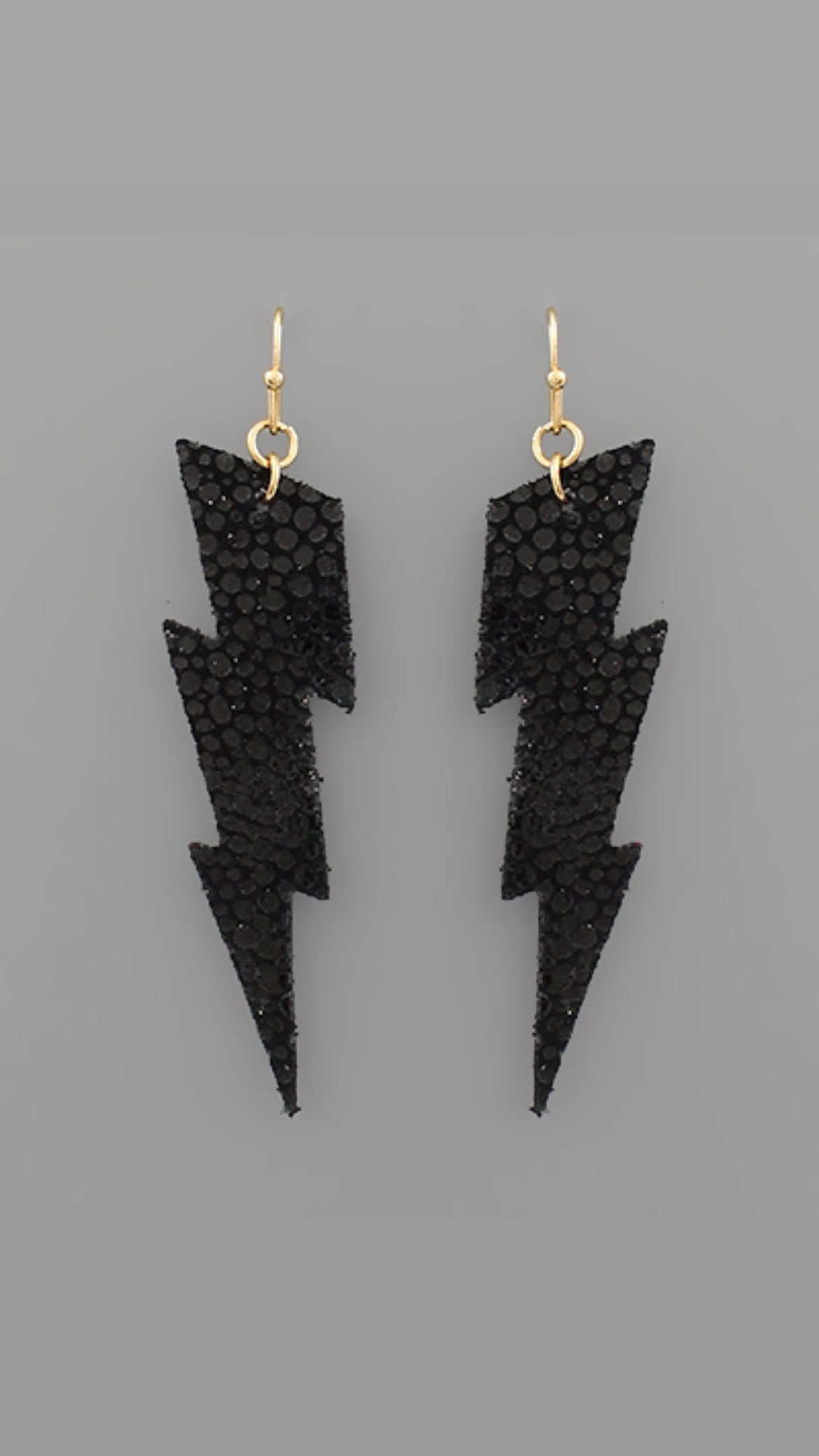 Lightning Leather Earrings