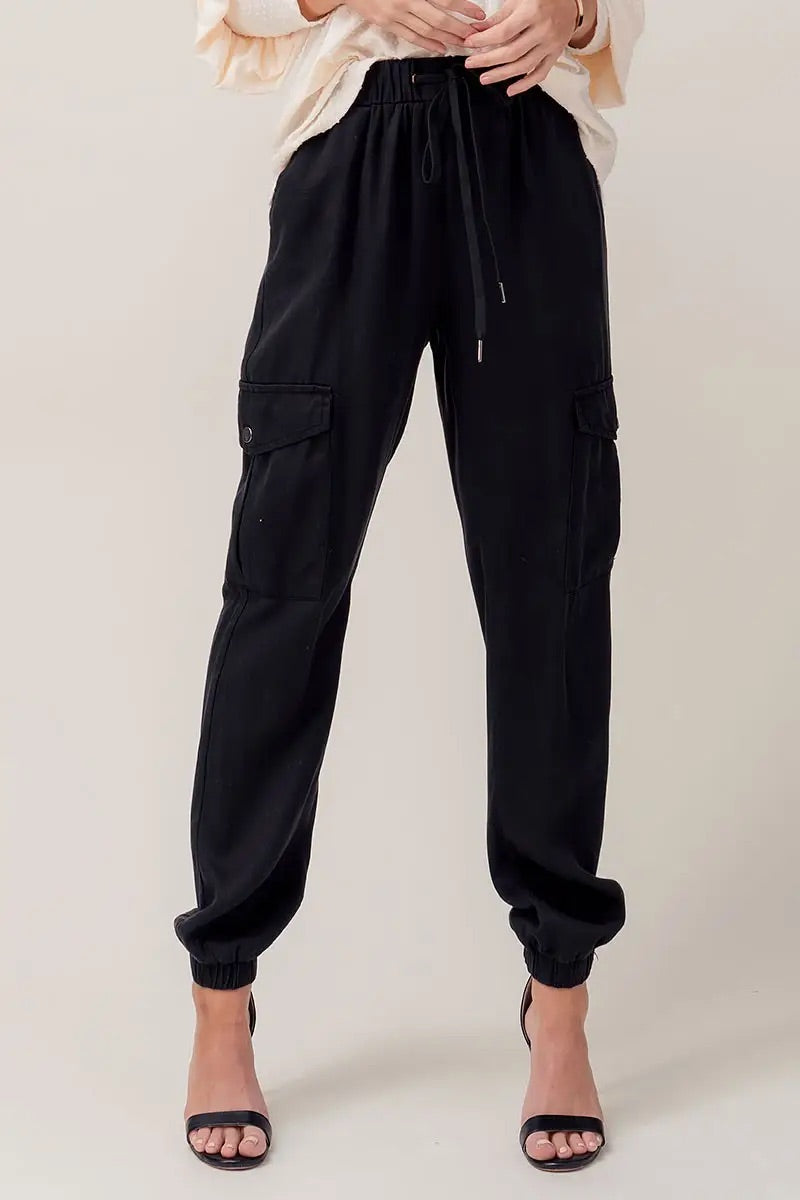 Drawstring Cargo Joggers