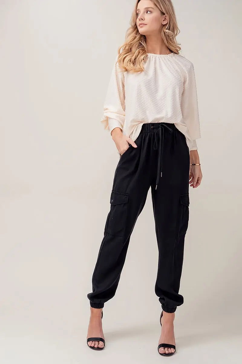 Drawstring Cargo Joggers