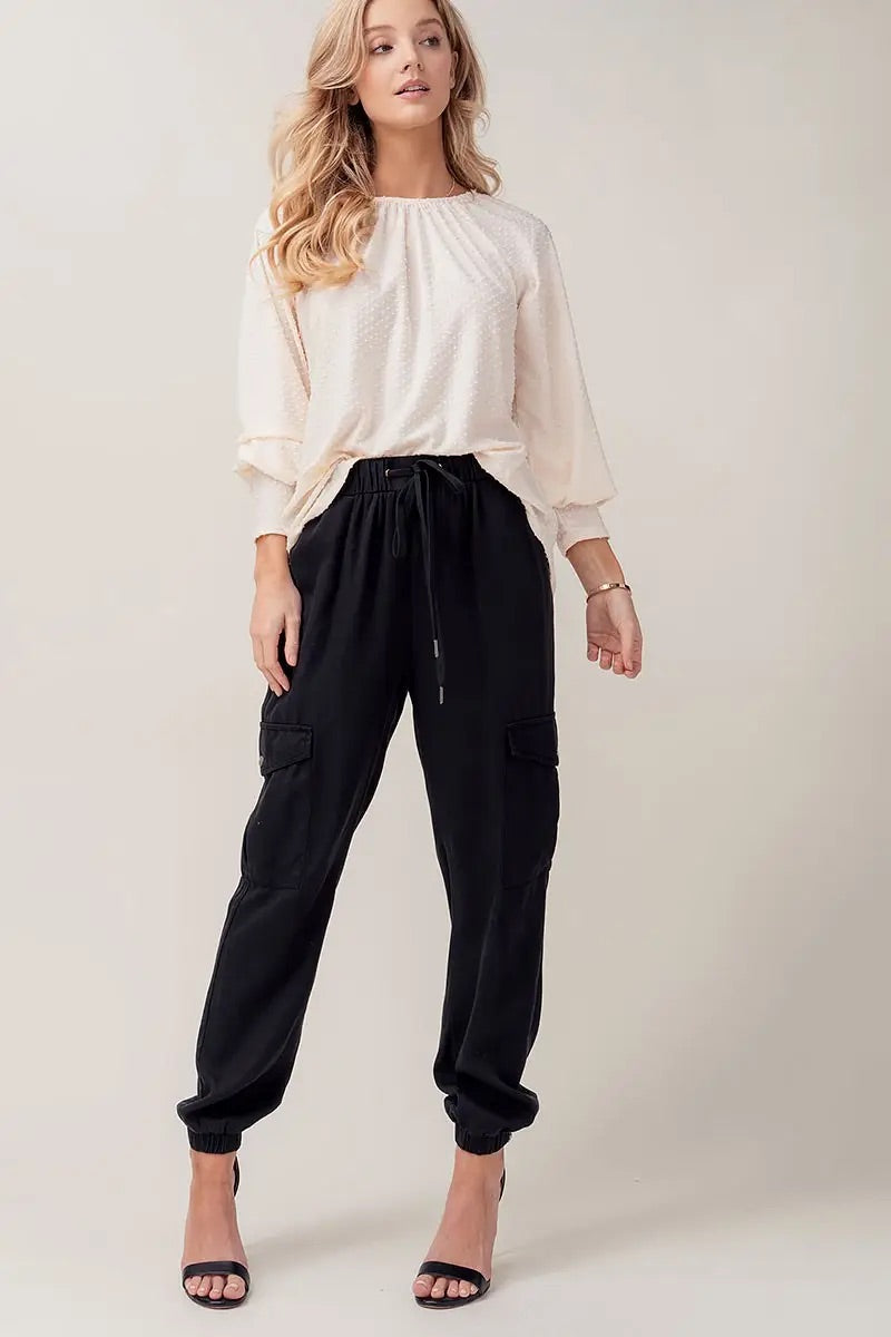 Drawstring Cargo Joggers